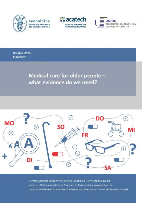 Cover of the publication Medical care for older people –what evidence do we need?