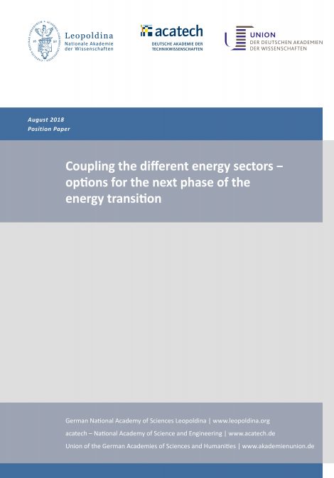 Cover of the publication "Coupling the different energy sectors"