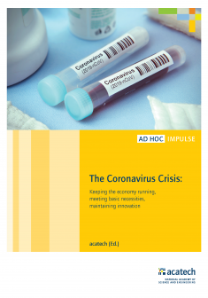 Cover of the publication "The Coronavirus Crisis"