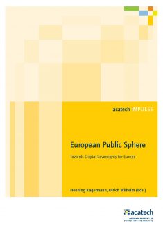 Cover of the publication "European Public Sphere"