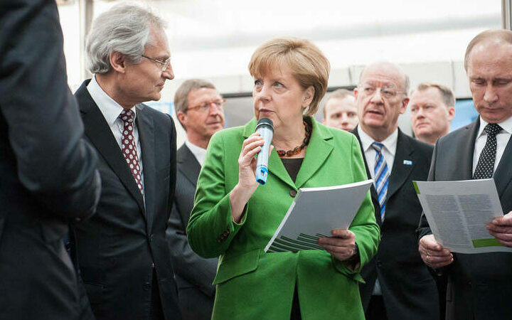 Picture of Henning Kagermann and Angela Merkel