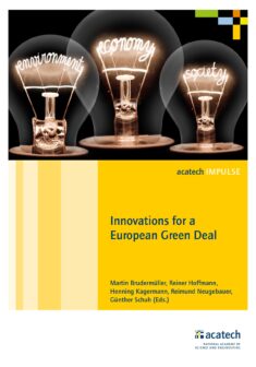 Cover of the publication "Innovations for a European Green Deal"