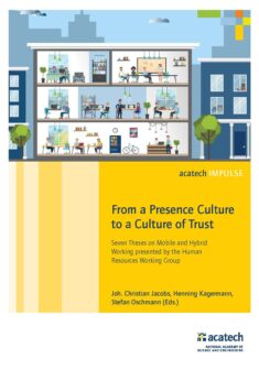 Cover of the publication "From a Presence Culture to a Culture of Trust"