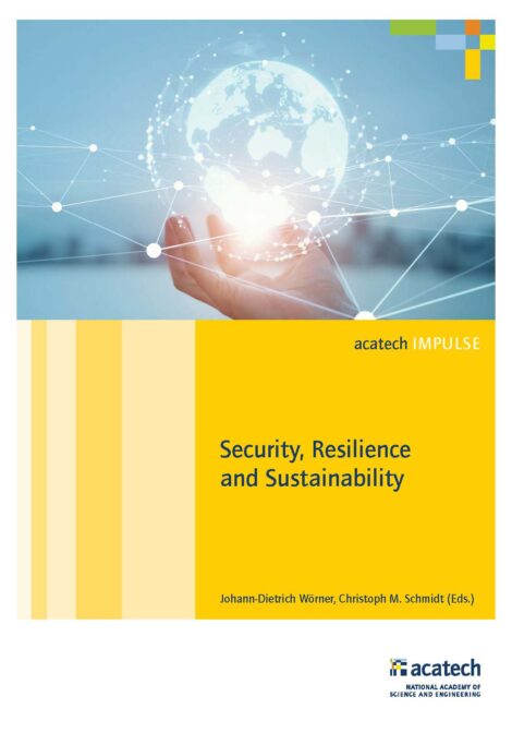 Cover of the publication Security, Resilience and Sustainability