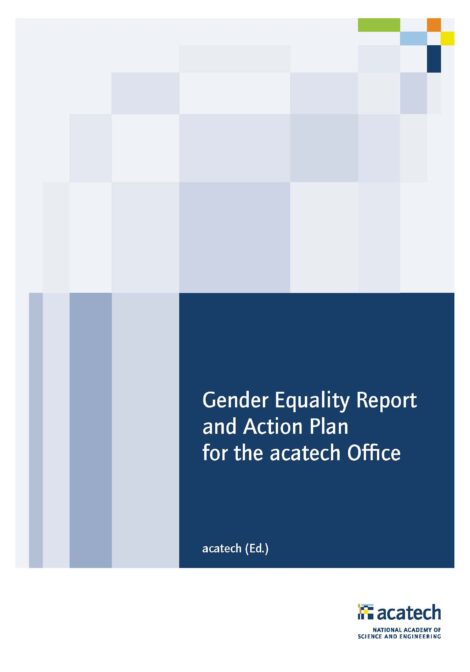 Cover of the publication Gender Equality Report and Action Plan for the acatech Office