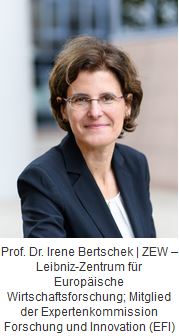 A portrait photo by Prof. Dr. Irene Bertschek | ZEW - Leibniz Centre for European Economic Research; Member of the Expert Commission on Research and Innovation (EFI)