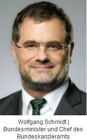 A portrait photo of Federal Minister and Head of the Federal Chancellery Wolfgang Schmidt