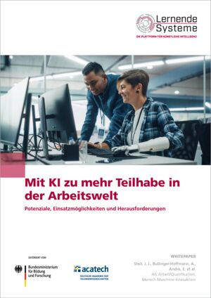 Cover Publication "Mit KI zu mehr Teilhabe in der Arbeitswelt"