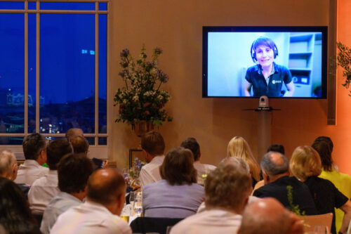 Virtual dinner speech: ESA astronaut Samantha Cristoforetti.