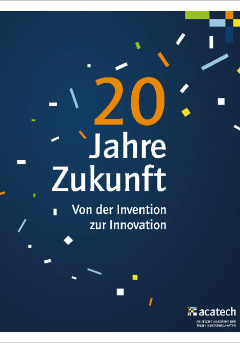 Cover of the publication “20 Years at the Cutting Edge – From Invention to Innovation”