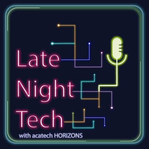 Cover of the acatech HORIZONS podcast "Late Night Tech"