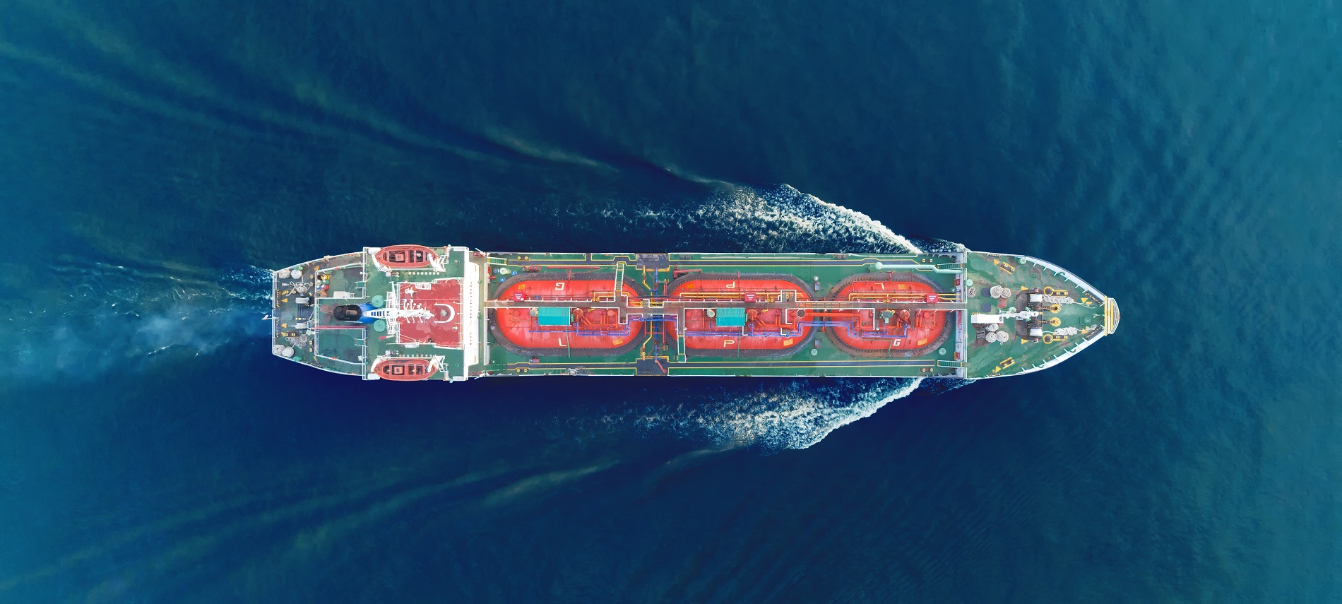 Photo of a tanker at sea